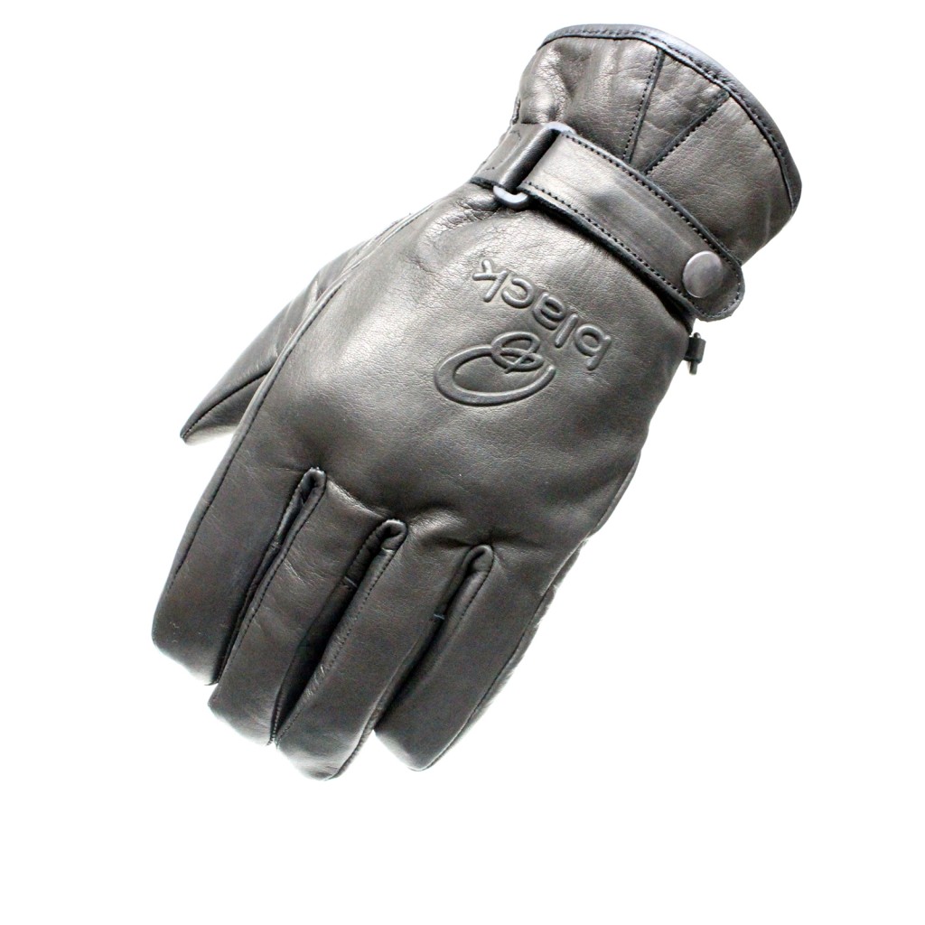 5099-Black-Echo-Leather-Motorcycle-Glove-0