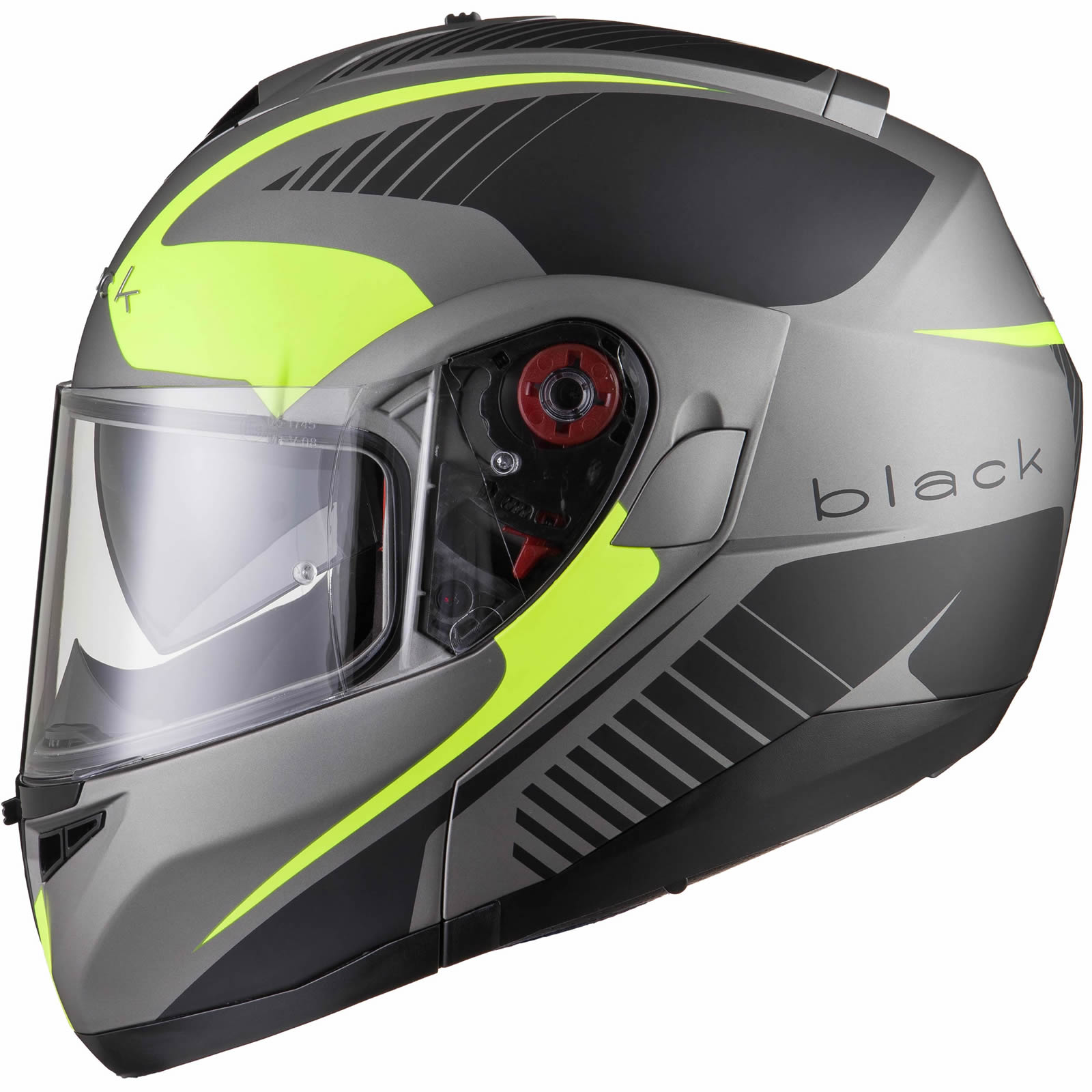 Black Optimus SV Tour Max Vision Flip Front Motorcycle Helmet 