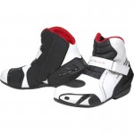 Black-Circuit-Short-Ankle-Motorcycle-Boot-White-1