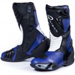 Black-Zero-Waterproof-motorcycle-Boot-Blue-1