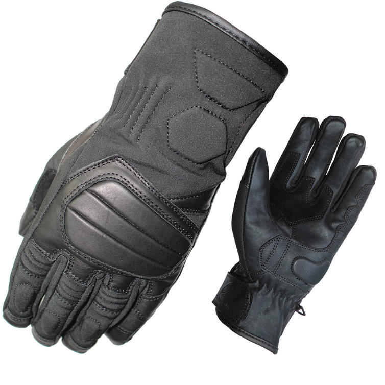 lrgscale5191-Black-Duo-Leather-Textile-Motorcycle-Glove-1